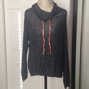 Cowl neck long sleeve top
